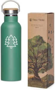 vegan-cadeau -Tree Tribe Stainless Steel Water Bottle -