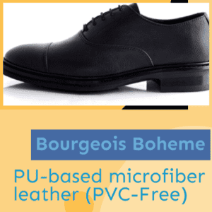 Bourgeois Boheme Men's Vegan George Black Heel Dress Shoe