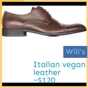 Will's Vegan Shoes Mens City Derbys Chestnut
