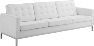 Modway Loft Tufted Button Faux Leather Upholstered Sofa- best vegan sofa_
