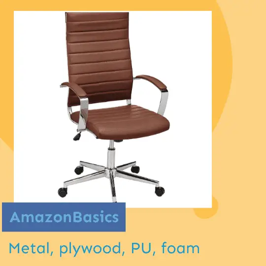 AmazonBasics High-Back Executive Swivel Office Desk Chair