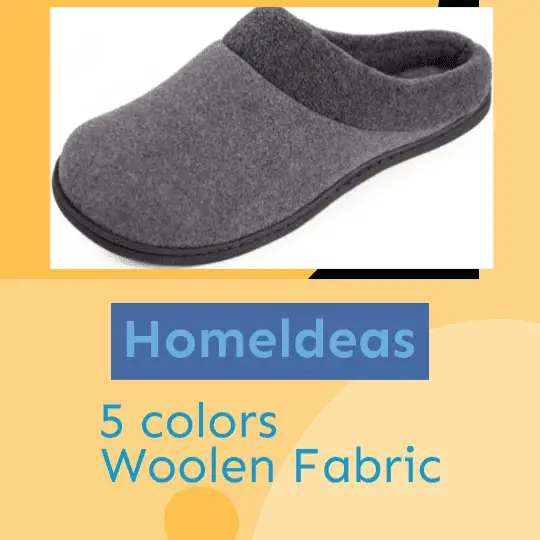 Homeldeas Woolen Anti-Slip House Slippers